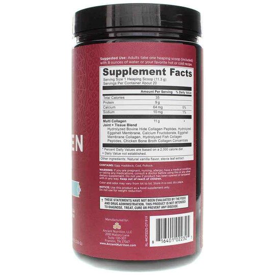 Multi Collagen Protein Powder Plus, ANN